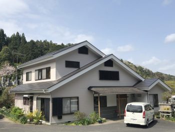 大多喜町にて外壁、屋根塗装工事完了しました。